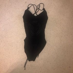 one piece with mesh middle